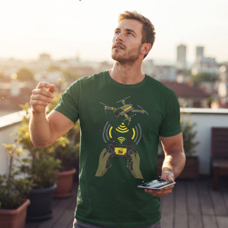 Hands On Drone Pilot Controller Gear T-Shirt