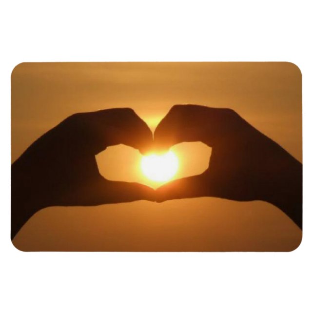 Hands On Sunset Magnet (Horizontal)