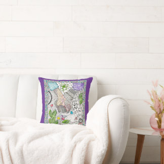 Hands Over Hearts Pillow