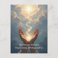 Hands Set the Soul Free, peace, Condolence Card