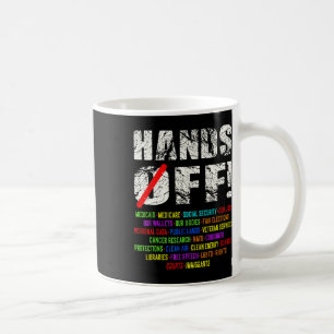 Hands Shirt Off Social Security Protest Resist Coffee Mug