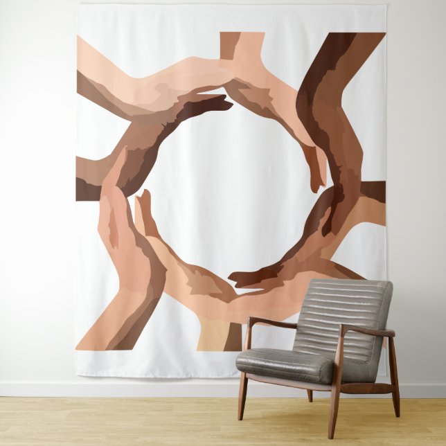 Hands Tapestry (In Situ)