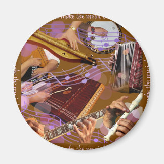 Hands That Make the Music ..Make Happiness (Brown) Magnet
