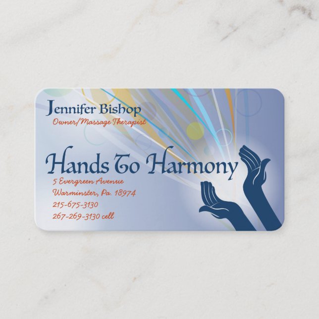 Hands To Harmony Card for Jenny B (Front)