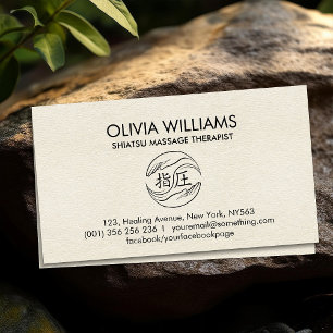 Hands Yin Yang Shiatsu Appointment  Business Card