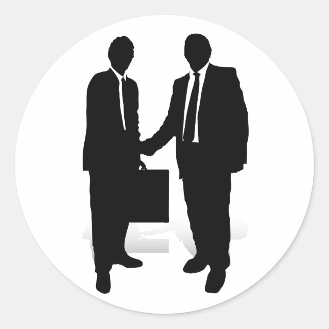 Handshake Classic Round Sticker (Front)