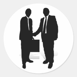 Handshake Classic Round Sticker