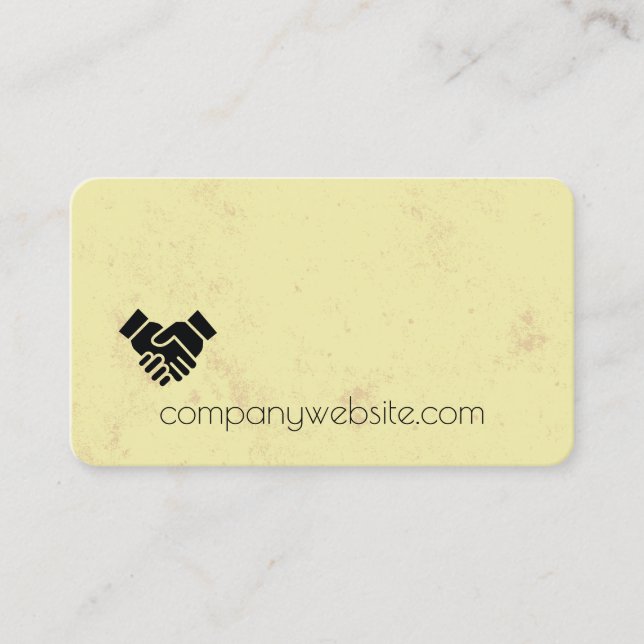 Handshake Corporate Business Card (Front)
