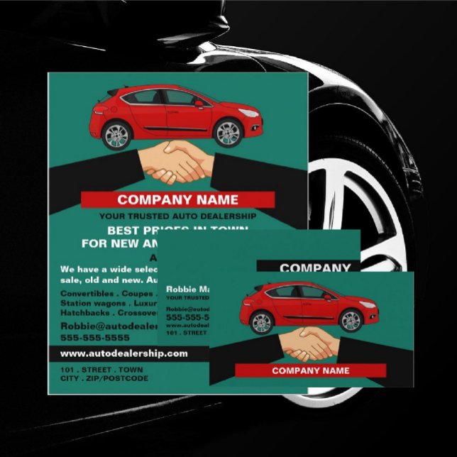 Handshake Design, Auto Dealer Business Card (Creator Uploaded)