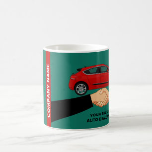 Handshake Design, Auto Dealership Advertising Coffee Mug