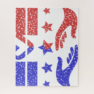 Handshake of national duty jigsaw puzzle