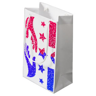 Handshake of national duty small gift bag