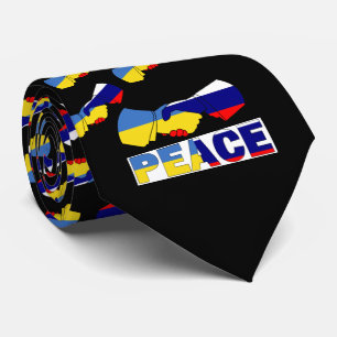 Handshake of Peace, Ukraine Russia Flag Tie