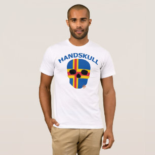 HANDSKULL Åland - Basic white short sleeve T-Shirt