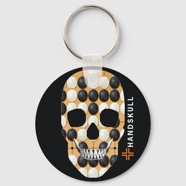 HANDSKULL Baduk,Happy skull,Baduk flag Key Ring (Front)