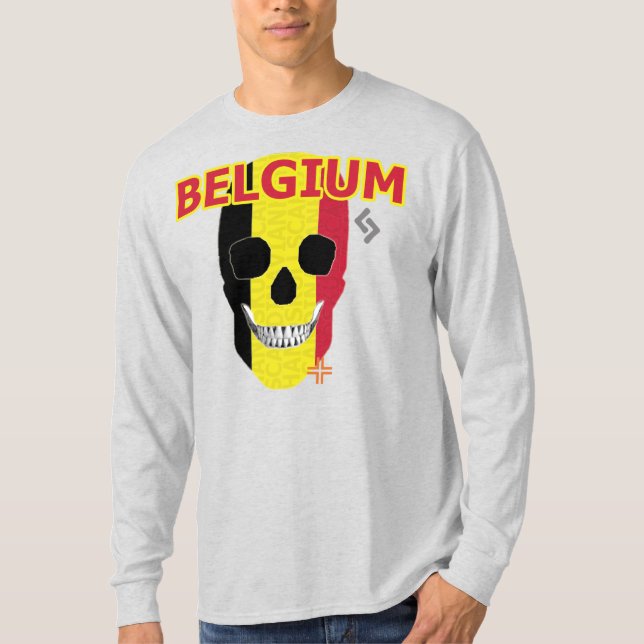 HANDSKULL Belgium Long Sleeve T-Shirt B2 (Front)