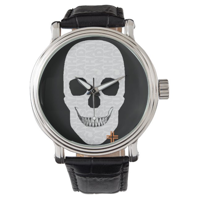 HANDSKULL Handskull watch mens leather  B2 (Front)