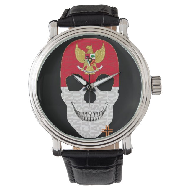 HANDSKULL Indonesia watch mens leather  B2 (Front)