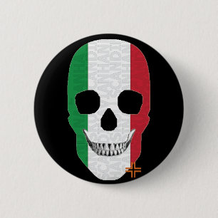 HANDSKULL Italy Round Badge black B2
