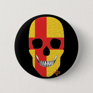 HANDSKULL Kalmar Round Badge black B2