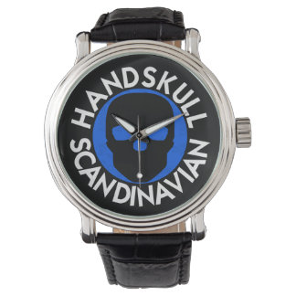HANDSKULL LIV Sky watch mens leather  P3