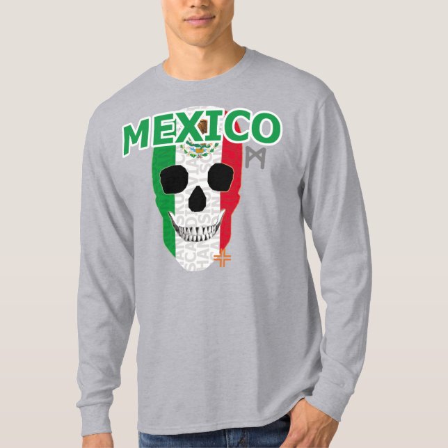 HANDSKULL Mexico Long Sleeve T-Shirt B2 (Front)
