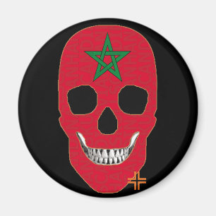 HANDSKULL Morocco round magnet B2