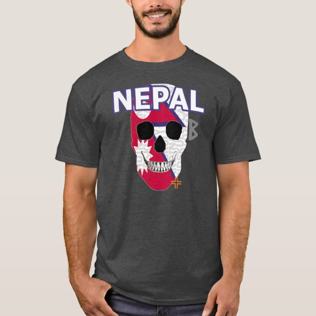 HANDSKULL Nepal t-shirt basic B2 (Front)