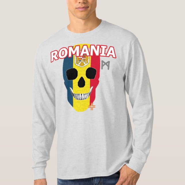 HANDSKULL Romania Long Sleeve T-Shirt B2 (Front)