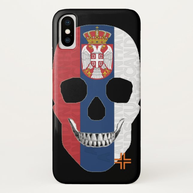 HANDSKULL Serbia case iPhone X   B2 (Back)