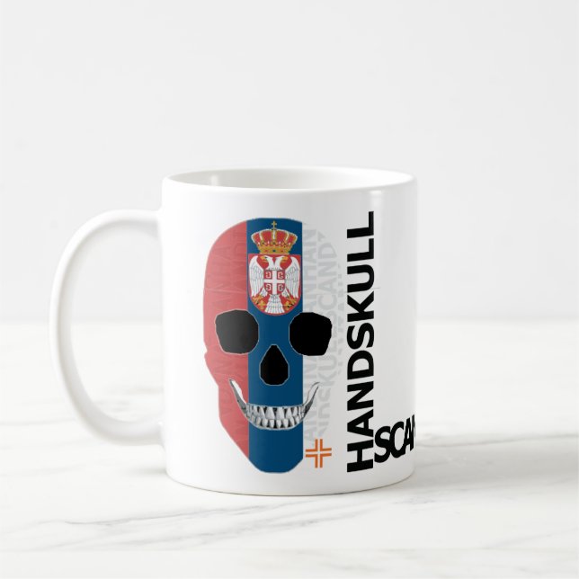HANDSKULL Serbia Classic Mug   O4 (Left)