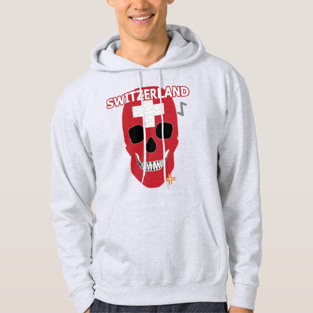 HANDSKULL Switzerland Hooded Sweatshirt B2 (Front)