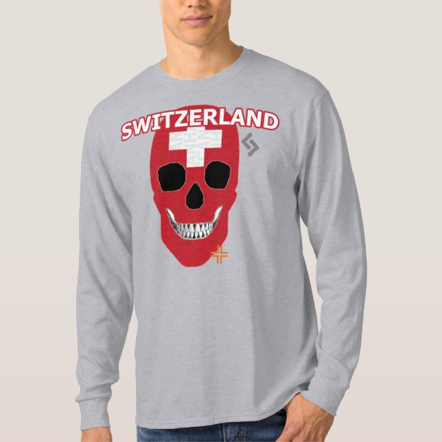 HANDSKULL Switzerland Long Sleeve T-Shirt B2 (Front)