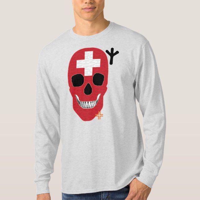 HANDSKULL Switzerland Long Sleeve T-Shirt B2 (Front)