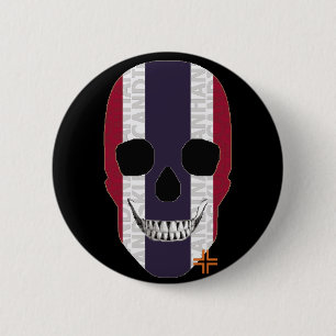 HANDSKULL Thailand Round Badge black B2
