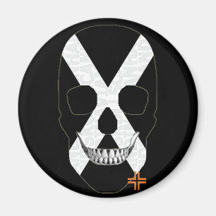 HANDSKULL Tribe round magnet B2