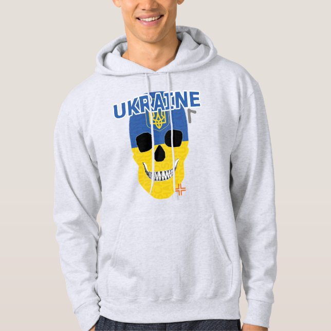 HANDSKULL Ukraine Hooded Sweatshirt B2 (Front)