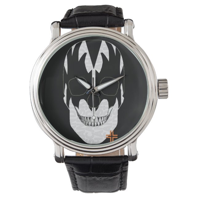 HANDSKULL Vampire watch mens leather  B2 (Front)