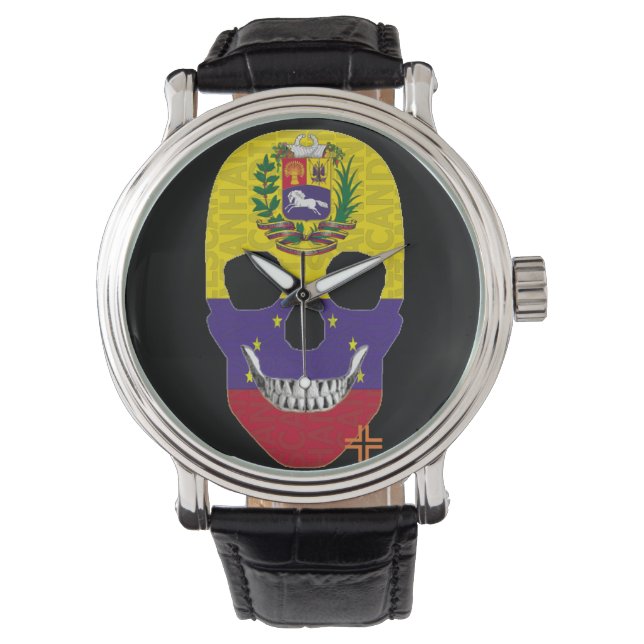 HANDSKULL Venezuela watch mens leather  B2 (Front)