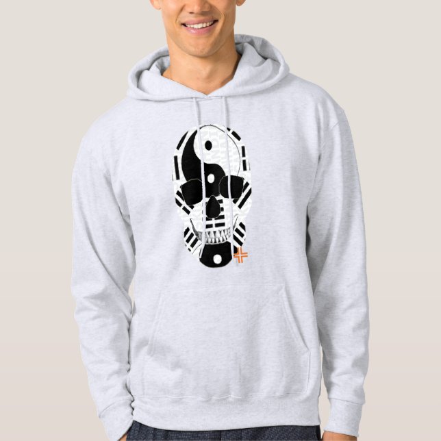 HANDSKULL Yin Yang Hooded Sweatshirt   B2 (Front)