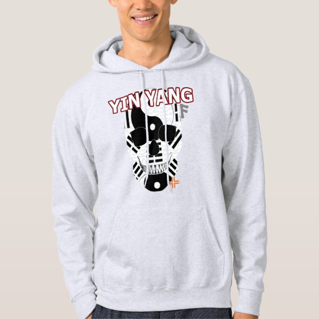 HANDSKULL Yin Yang Hooded Sweatshirt B2 (Front)