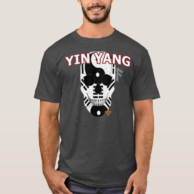HANDSKULL Yin Yang t-shirt basic B2 (Front)