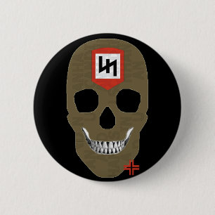 HANDSKULL Youngers Round Badge  black B2