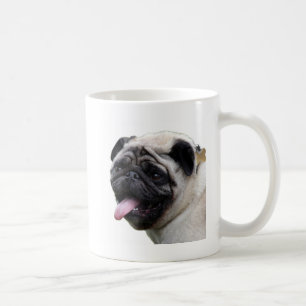 Handsom white Pug photo accessories, add names Coffee Mug