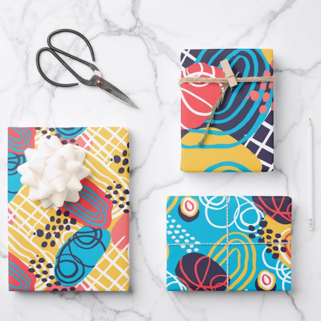 Handsome Abstract  Wrapping Paper Sheet (Front)