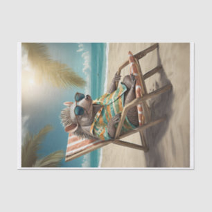 Handsome Alfredo on Cote d'Azur, Beachy Armadillo Tissue Paper