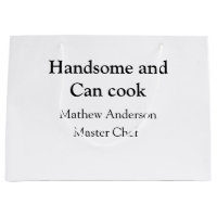 Handsome and can cook add name master chef date