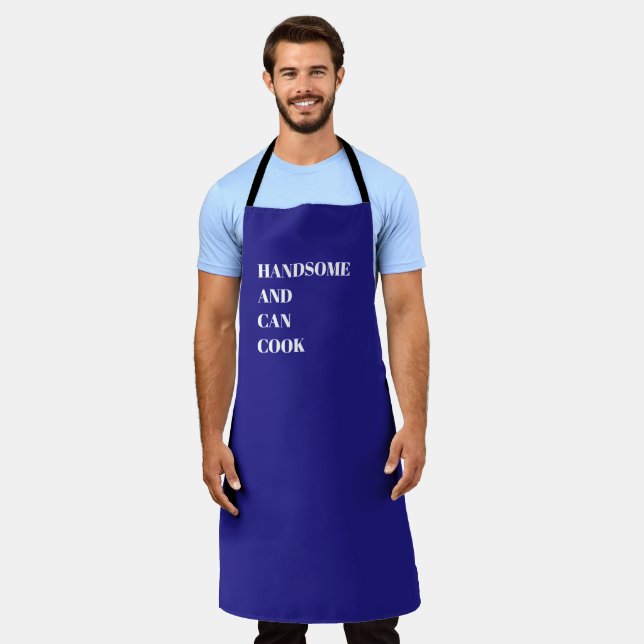 Handsome and Can Cook Apron (Worn)