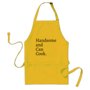 Handsome and Can Cook Funny Bbq Apron For Men