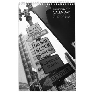Handsome B&W Photo Calendar - Kelly Wine